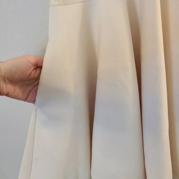 Maje Riratoire Lace Fit & Flare Cream Mini Dress NWT - Picture 7 of 13